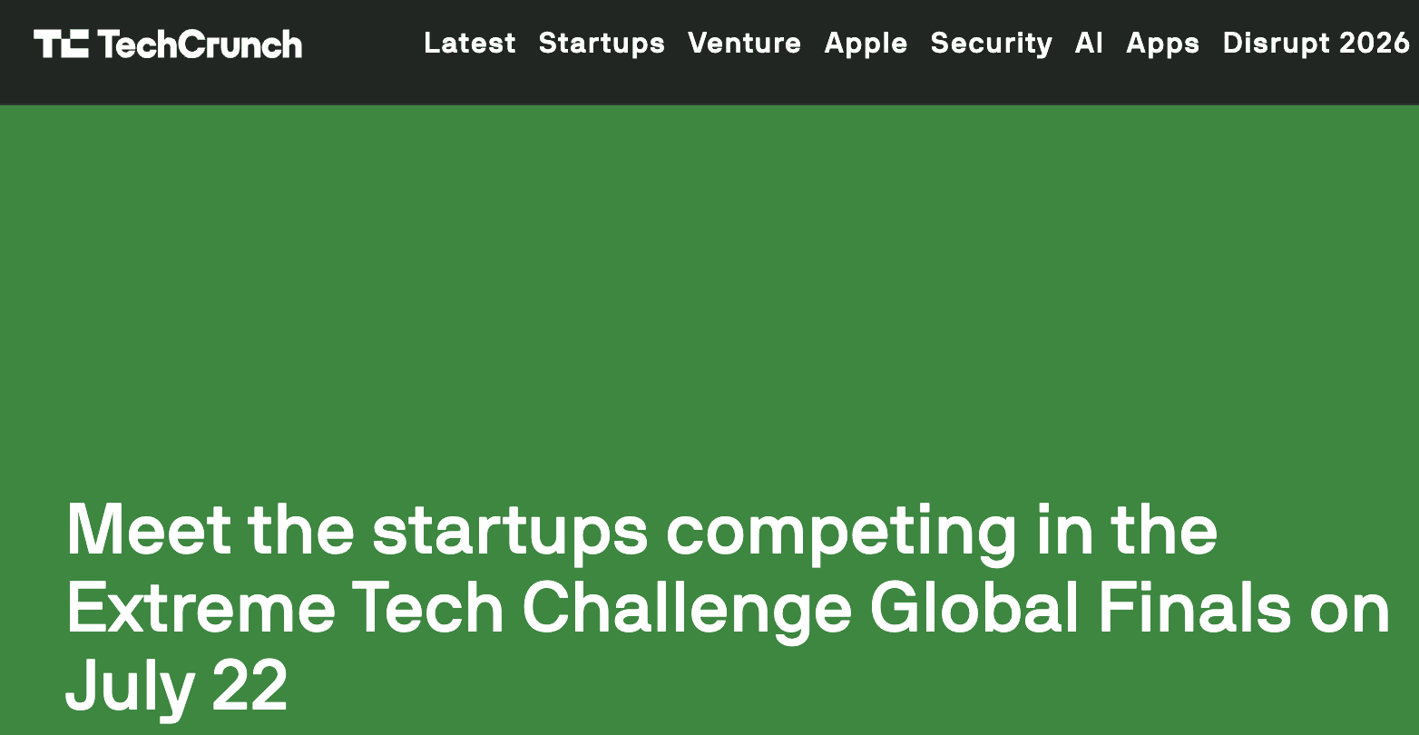Meet the startups competing in the Extreme Tech Challenge Global Finals on July 22
