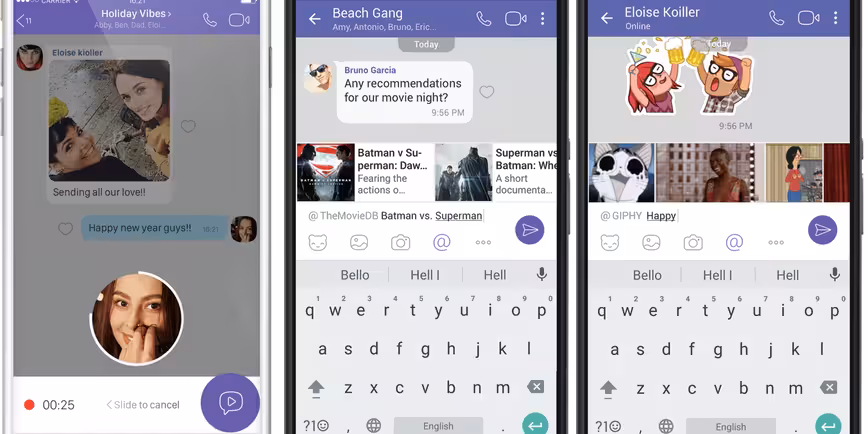 Viber update adds instant video messages and chat extensions